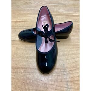 Capezio Women’s Black Patent Tap Shoe Size 6 Wide